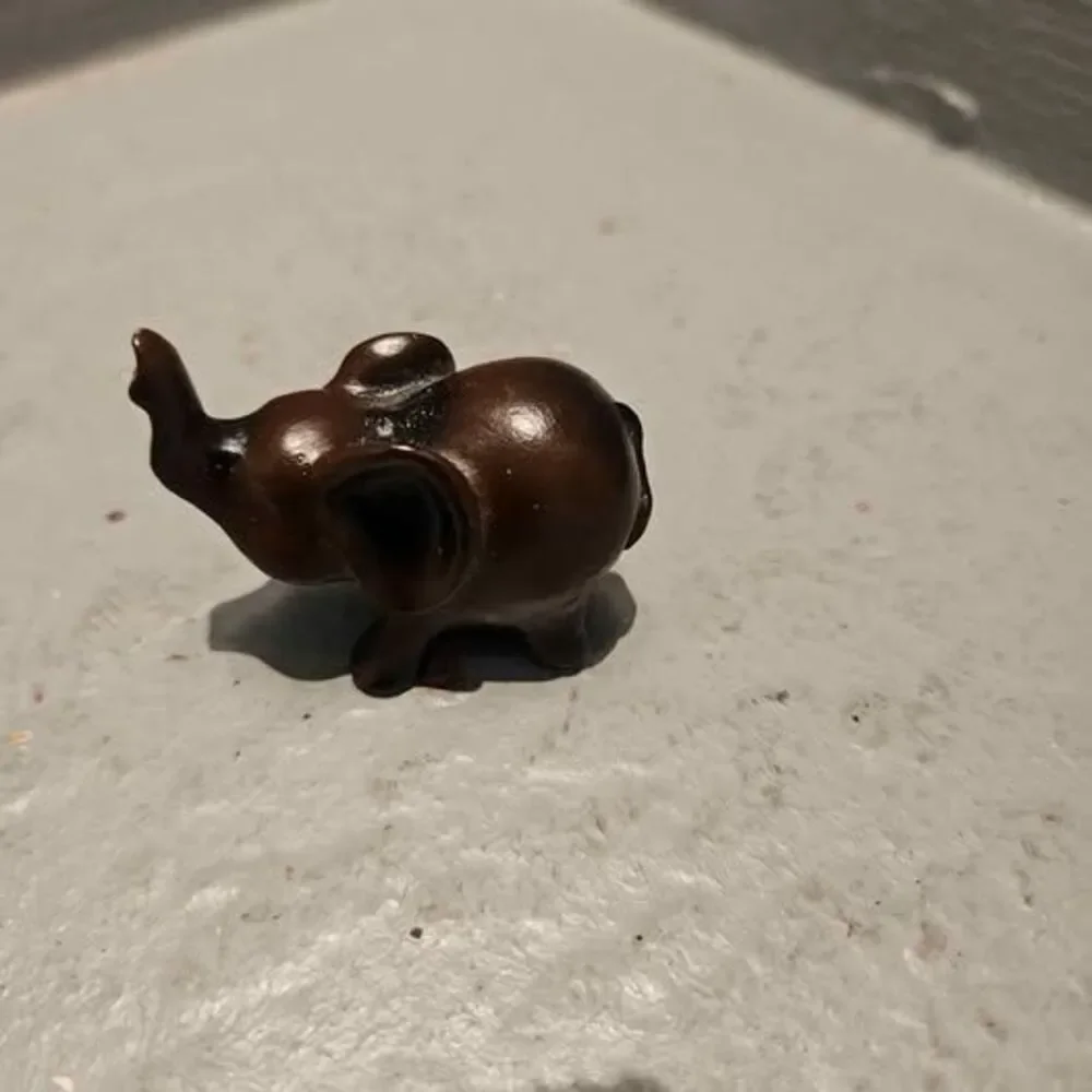 Small Brown Elephant Figurine